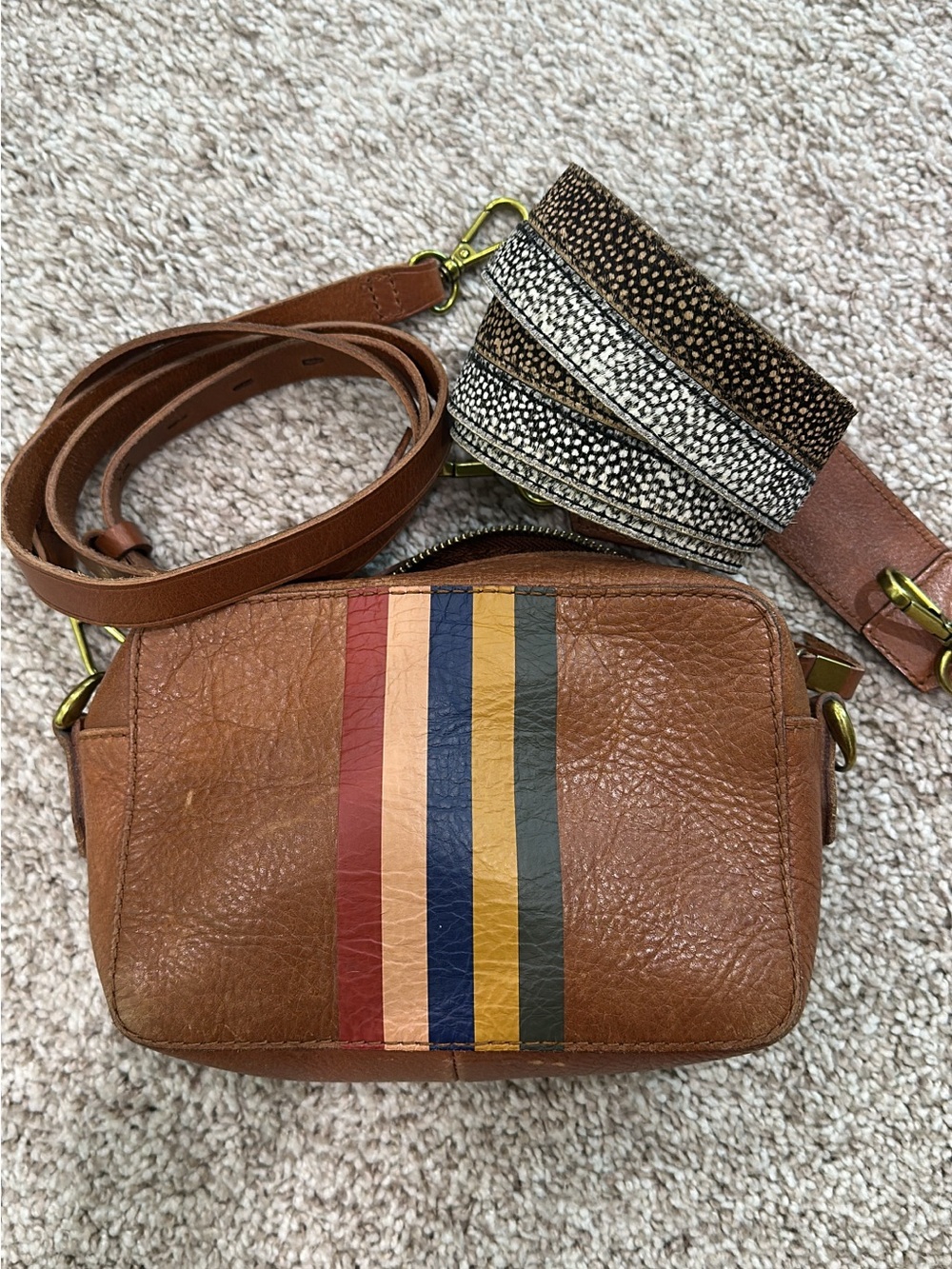 Madewell The Transport Camera Bag: Striped Edition